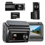 Auto kaamera DDPAI Z60T 4K HDR GPS WiFi, sise- ja tagakaameraga, 256GB
