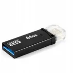 Goodram 64GB USB 3.0 microUSB OTG must USB-m&auml;lupulk