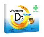 Toidulisand VITAMIN D3 MAX, 60 kapslit, World Health