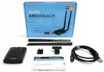 ALFA Network AWUS036ACH-C v.2 traadita adapter, USB-C, WiFi 5, 2,4/5 GHz