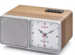 Raadio FM, k&ouml;&ouml;gikell Bluetooth, USB, laetav, puidust