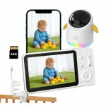 NANNY HOME WiFi beebimonitor 360&deg; p&ouml;&ouml;rleva v&auml;rvilise &ouml;&ouml;lambiga ja 64 GB kaardiga