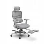 Kontoritool Spacetronik ergonoomilise jalatugega, hall, 136 kg