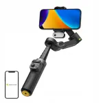 Stabilisaator AOCHUAN X3, 3-teljeline, statiiviga, must, 360&deg; AI, 6 režiimi, kompaktne, kerge