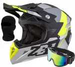Motokrossi ja enduro kiiver ZED X1.9 XS, matt h&otilde;bedane, ECE2206, prillidega interkomi jaoks