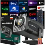 Mini projektor Android 4K LED k&otilde;lariga ja WiFi-ga
