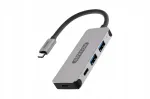 USB-C jagaja Sitecom CN-384, 4 porti: 2&times;USB-A, 2&times;USB-C, 5 Gb/s, alumiinium