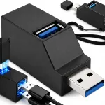 USB hub, 3 porti, USB 3.0, sobib s&uuml;learvutile