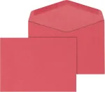 Punased C6 &uuml;mbrikud, 114x162 mm, 50 tk, niiskelt liimitavad
