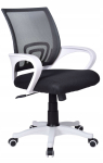 Kontoritool BIANCO, valge/must, ergonoomiline