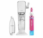 Sodastream ART 1L valge vee gaasitusseade koos CO2 kapsli ja 1L pudeliga