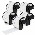 Brother QL DK-22223 termolindid, 50 mm x 30,48 m, 5 tk, koos hoidikuga