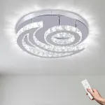 Kristall-lamp CXGLEAMING, 40 cm, moodne, reguleeritav LED, elutuppa