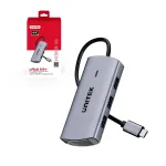 USB-C jaotur UNITEK uHub H6+ 6in1, HDMI 4K, Gigabit Ethernet, PD100W