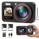 Digitaalne fotokaamera selfie-funktsiooni, 18x suumiga, 64MP ja 64GB kaardiga