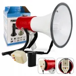 Megafon 50W, 400 m, Bluetooth, USB, microSD, AUX, sireeniga