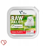 Raw Paleo Mini Puppy koeratoit veiseliha jahtlusega, 150 g