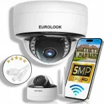 V&auml;ljas WiFi IP-kaamera 5MP SONY liikumisanduri ja alarmiga