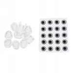 Kalap&uuml;&uuml;gi 3D silmad, 20 tk, 8 mm ja 10 mm pead, 10 tk