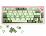 Matcha Green klaviatuuriklahvide komplekt, PBT, valge/roheline, klahvieemaldajaga