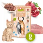 GranataPet DeliCatessen teraviljavaba m&auml;rg kassitoit vasikaliha, 6 x 85 g