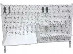 Metallist t&ouml;&ouml;riistaplaat HDP Element System, 80&times;40 cm, valge