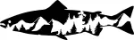 Auto kleebis &bdquo;LANDSCAPE ON THE BACKGROUND FISH angler&ldquo;, 8 x 26,4 cm