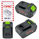 NAC 20V 4Ah aku B20-40-S seeriast AKUMULTISYSTEM