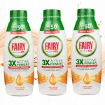 N&otilde;udepesugeel Fairy Platinum Citrus, 3 x 900 ml, 150 pesukorda