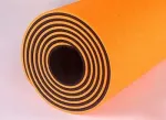 Jooga ja v&otilde;imlemise matt, libisemiskindel, 183x61 cm, oranž