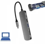 USB-C jaam kaardilugejaga, USB 3.0, PD, HDMI 4K, SD ja TF