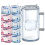 Aquaphor Maxfor veefilter kannuga, 10 filterkassetti, klaasist, hall