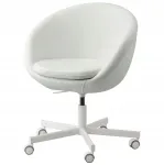 Kontoritool Ikea Skruvsta, 86 cm, valge, p&ouml;&ouml;ratav