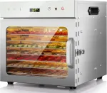 Toidukuivati KWASYO 400W, 8 taset, 30&ndash;90&deg;C, 30 min taimer, k&ouml;&ouml;giviljadele