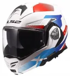 Mootorratturi kiiver LS2 Advant X FF901, valge/sinine/punane