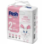 M&auml;hkmed FRESH BABY 2 MINI AQUA PREMIUM, 3&ndash;9 kg, 28 tk