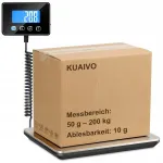Platvormikaalud 200 kg LCD Tara Hold USB Type C INOX 10 g