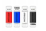 USB-m&auml;lupulk 128GB DIKOM, USB-C ja USB 2.0/3.1, 4 v&auml;rvi