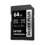 2x Lexar 64GB Silver Plus SDXC UHS-I U3 V30 m&auml;lukaart