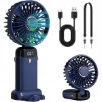 Kaasaskantav kokkupandav ventilaator, USB, vaikne, 5000 mAh