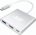 Adapter Acer USB-C HDMI, 4K, 100W PD, USB 3.0 5Gbps, 3-&uuml;hes