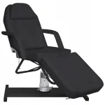 Massaažilaua vidaXL, must, 180x62x(87-112) cm