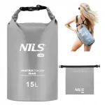 Veekindel seljakotitaoline kott DRY BAG, must, 15 l