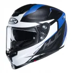 Motorratturi kiiver HJC RPHA 70 Sampra, valge sinise tooniga, XS