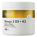Omega 3 D3+K2 OstroVit 180 kapslit toidulisand