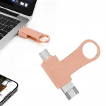 512 GB 4-&uuml;hes m&auml;lupulk &ndash; USB-C, Lightning, Micro-USB, USB-A, roosa, 3.0