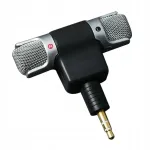 Stereo mikrofon 3,5 mm, must, sobib s&uuml;learvutile