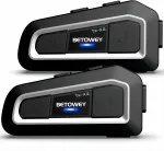 Mootorratturite Bluetooth raadio BETOWEY TK-X2, 1000 m, ANC, FM