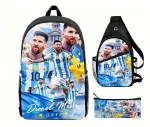Lionel Messi Argentina jalgpalli seljakott, 3-osaline komplekt