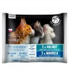 PetRepublic Adult m&auml;rg kassitoit l&otilde;he ja makrelliga, 4 x 100 g